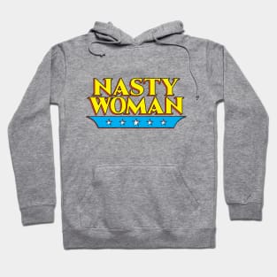 Nasty Woman Vintage Super Hero Hoodie